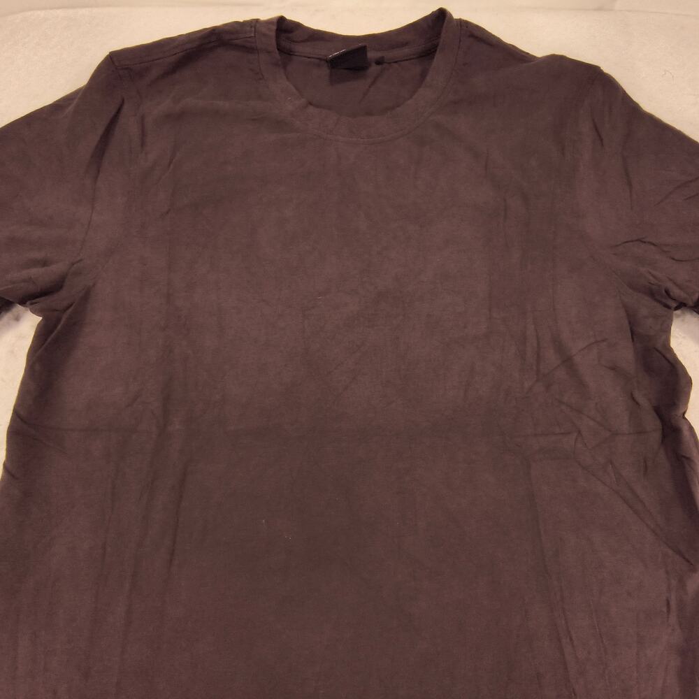 Quiksilver Crew Neck Short Sleeve Casual T Shirt Mens Size Large L Brown